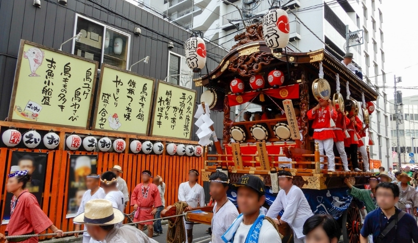 熊谷うちわ祭りの山車