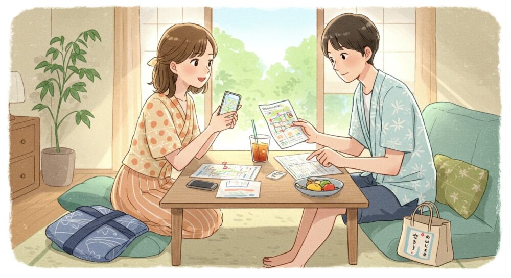 会場までのアクセスを調べる