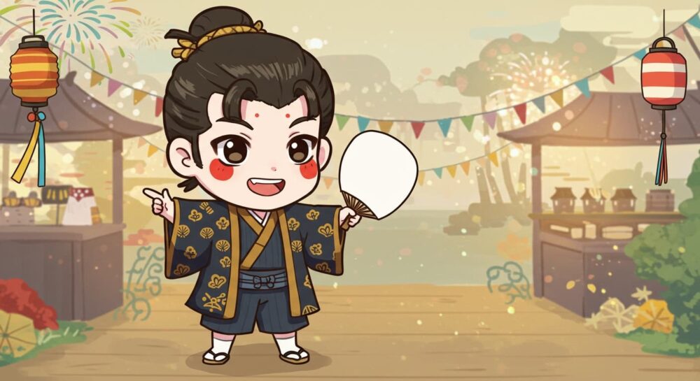 見どころを紹介するキャラクター
